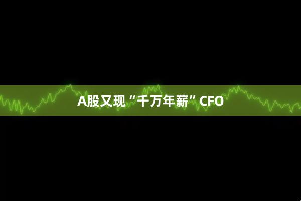 A股又现“千万年薪”CFO
